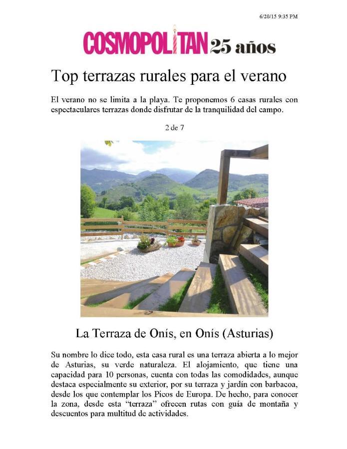博比亚达里巴La Terraza De Onis别墅 外观 照片